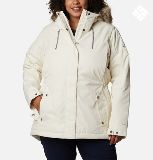 Women's Columbia Suttle Mountain II Insulated Jackets Cream | Plus Size CA-SL385